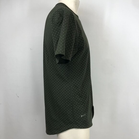 BYLT -  MEN'S MEDIUM -OLIVE SHORT SLEEVE CREW NECK COTTON BLEND TEE - Picture 4 of 7